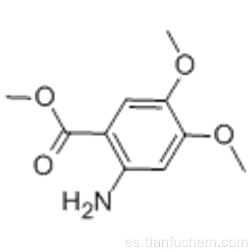 Ácido benzoico, 2-amino-4,5-dimetoxi, éster metílico CAS 26759-46-6